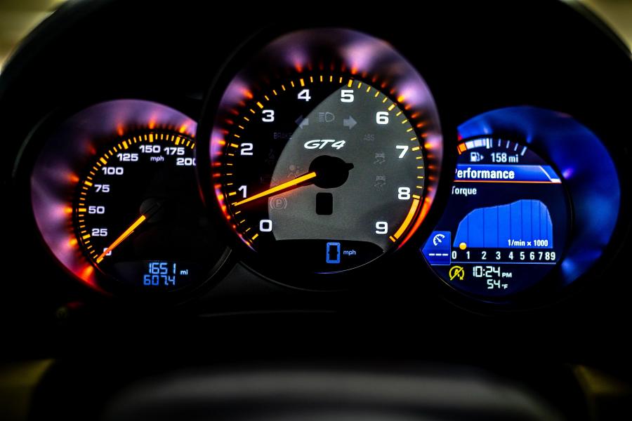 Панель приборов Porsche 718 Cayman GT4 (982C) 2019 года  (NA) (фото 9 из 30)